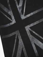 Flag Graphic Embroidered Sweatpants