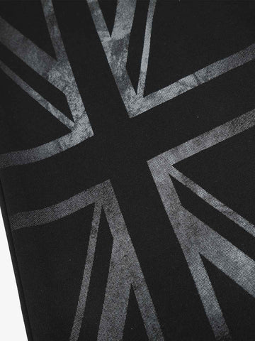 Flag Graphic Embroidered Sweatpants