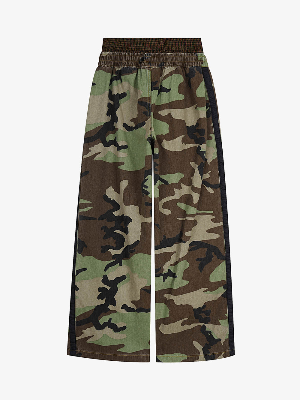Camo Double Waist Baggy Pants