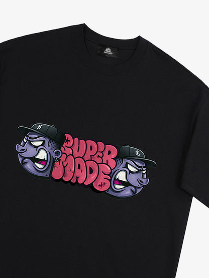 Supermade Graffiti Head Stylish Graphic T-Shirt 