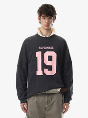 Digital Print Patchwork Design Long-sleeved Shirt