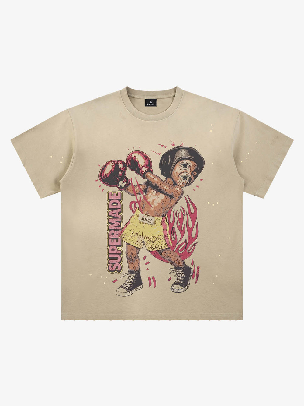 Boxing Graphic Oversized Tee