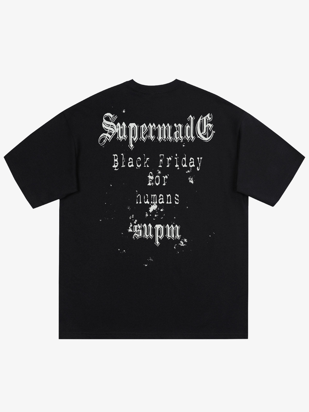 THE SUPERMADE Black Friday Gothic Skull Spiderweb Graphic T-Shirt 