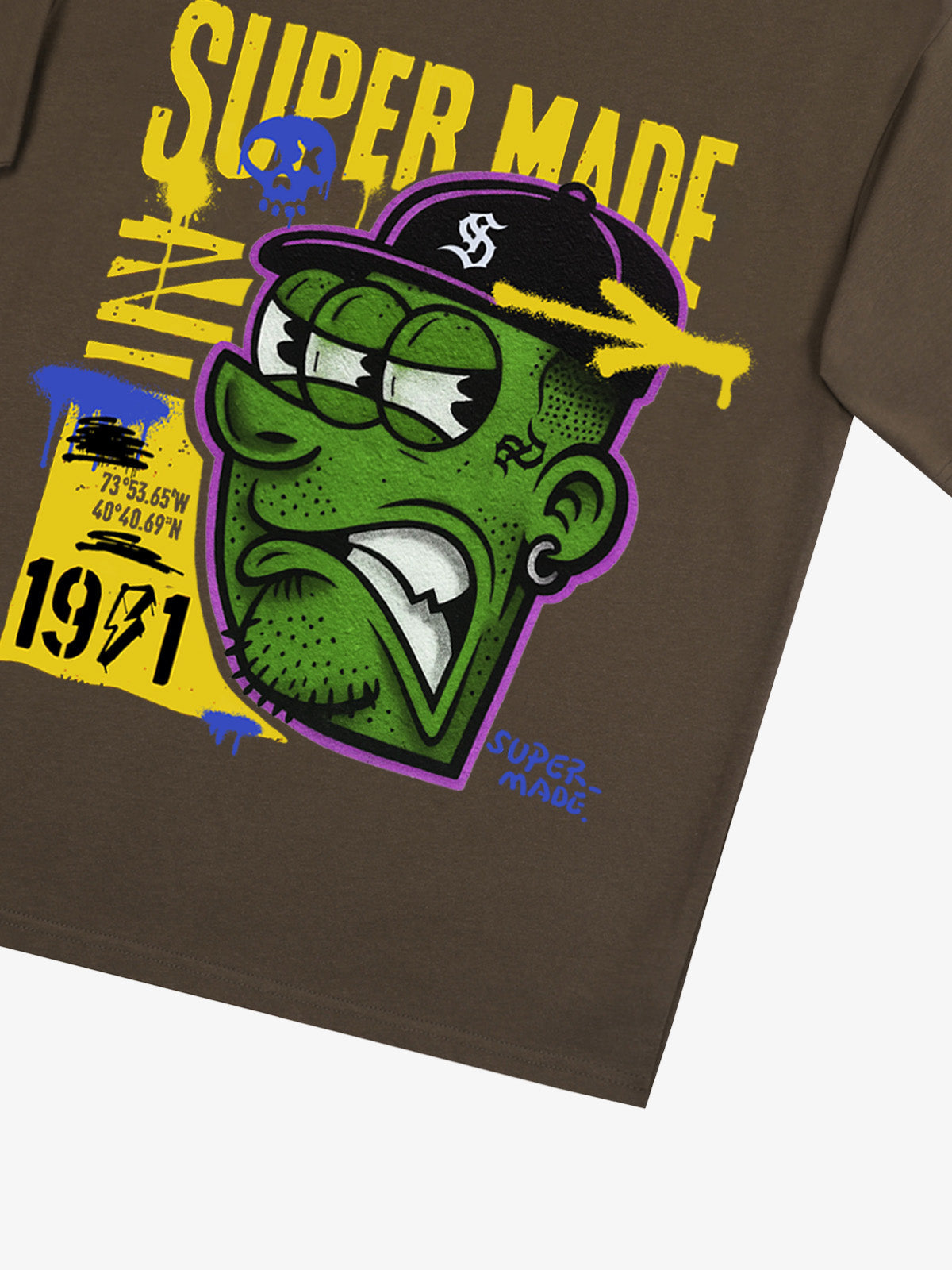 Bold Monster Design Graphic T-Shirt 