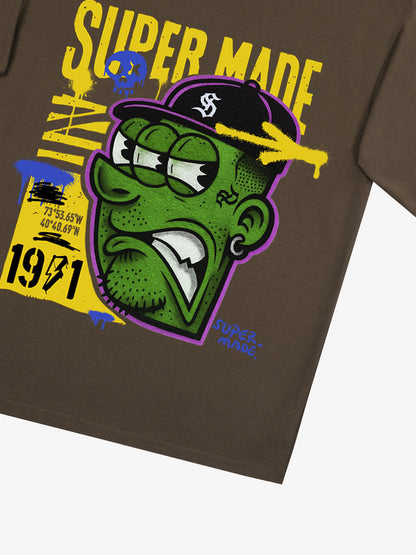 Bold Monster Design Graphic T-Shirt 