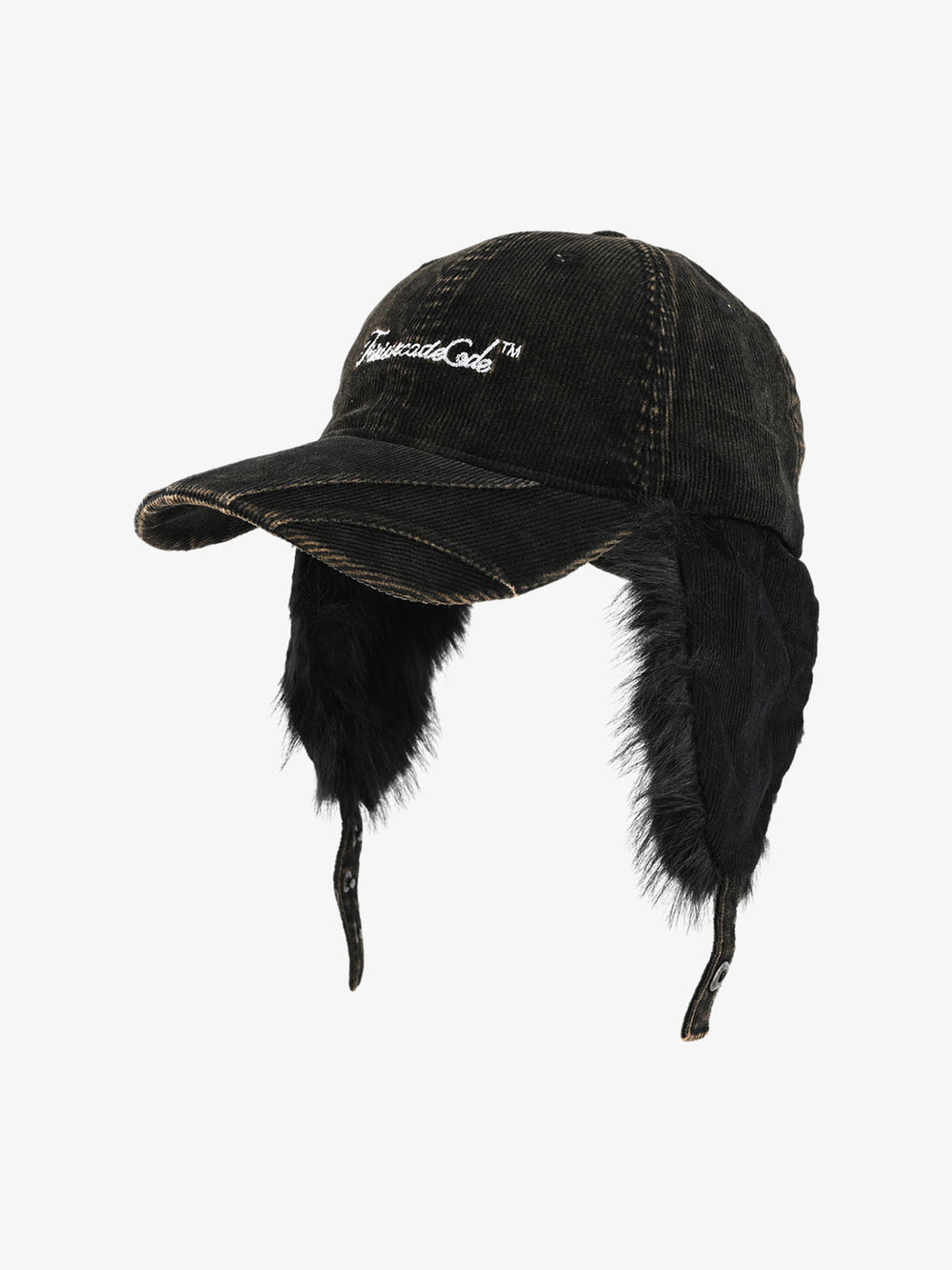 Street-style Retro Distressed Corduroy Duckbill Cap