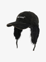 Street-style Retro Distressed Corduroy Duckbill Cap