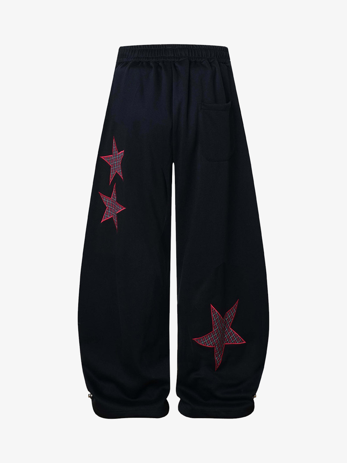Stylish Star-Embellished Wide-Leg Pants for Casual Wear 