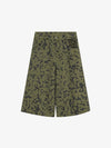 Studded Camo Wide-Leg Jorts 