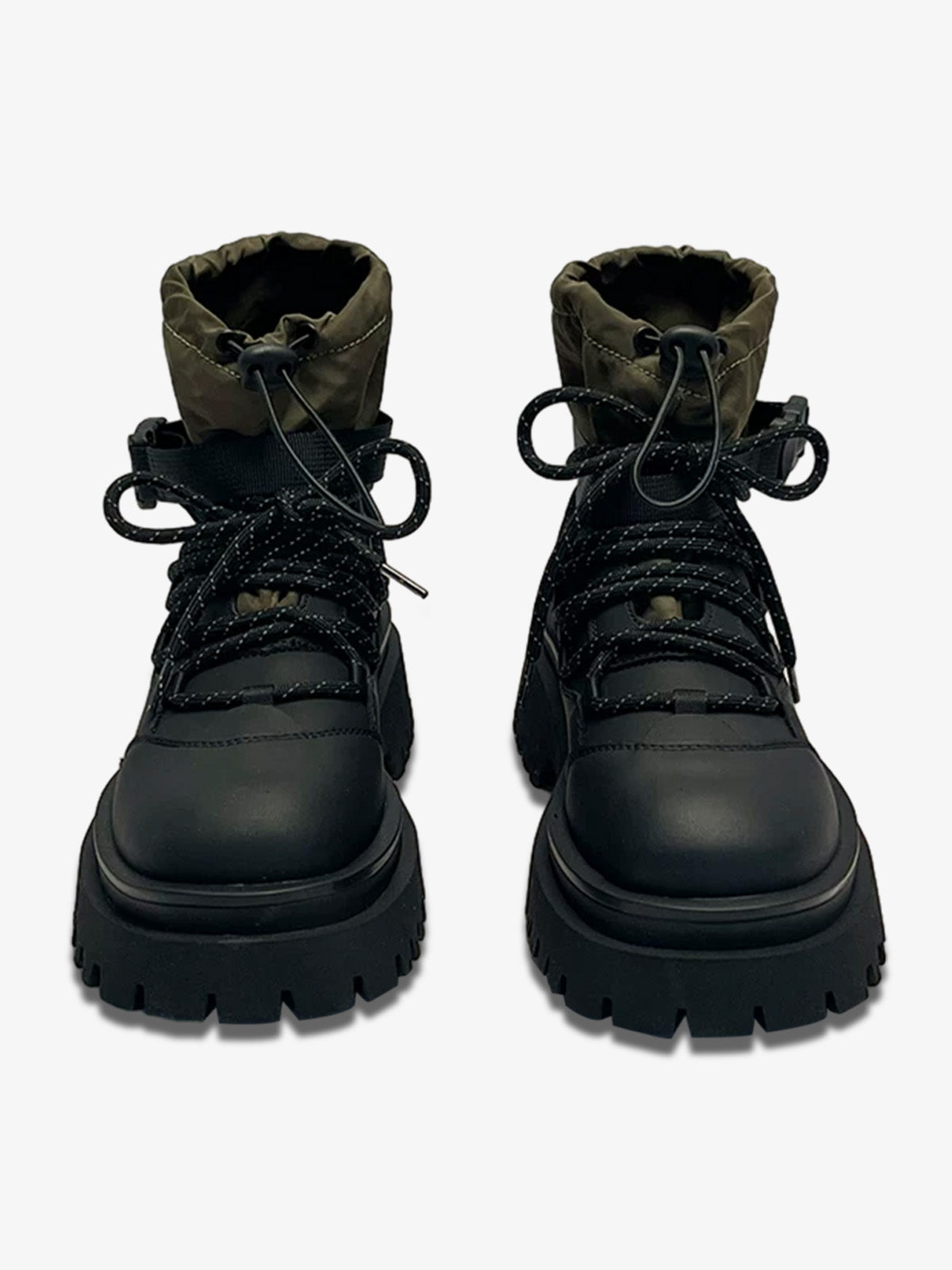 Patchwork Color Block Martin Boots