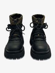 Patchwork Color Block Martin Boots