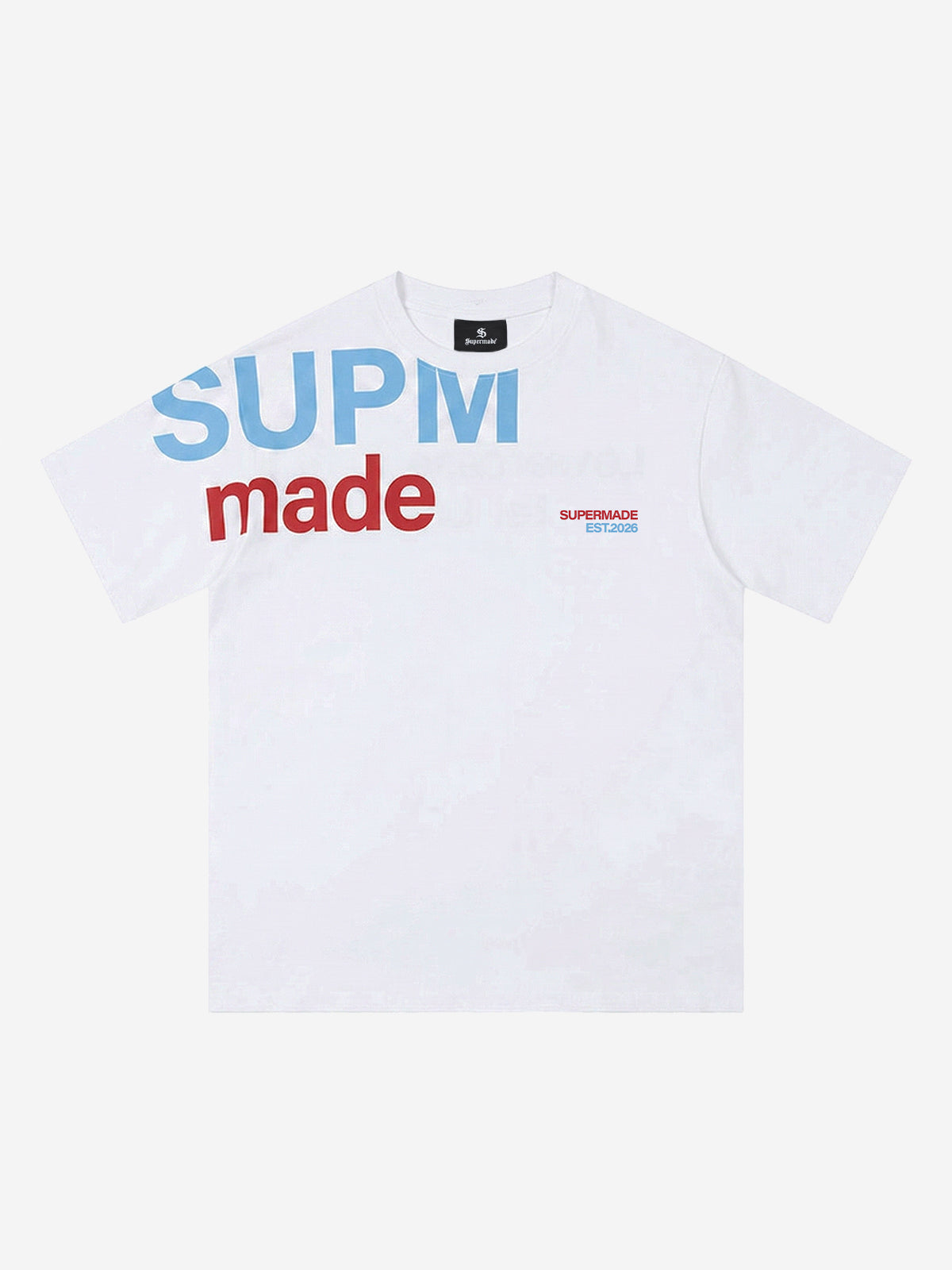 Oversized Letter Print Cotton T-Shirt