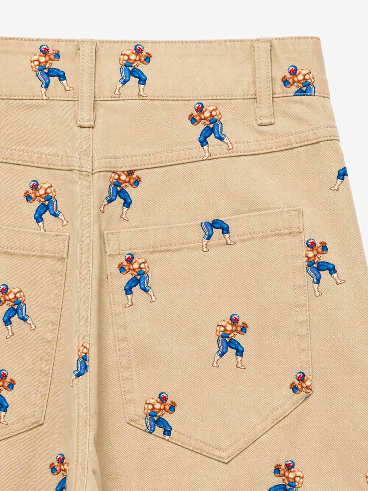 Gaming Character Graphic Straight-Leg Jeans