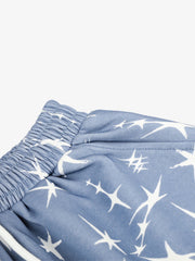 All-Over Star Pleated Baggy Sweatpants