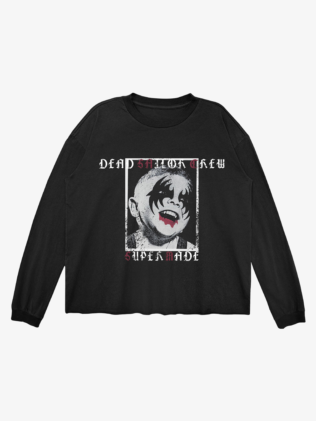 Corpse Paint Graphic Washed Long Sleeve Tee