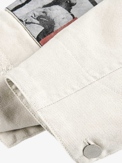 Street Washed Distressed Detroit Jacket 