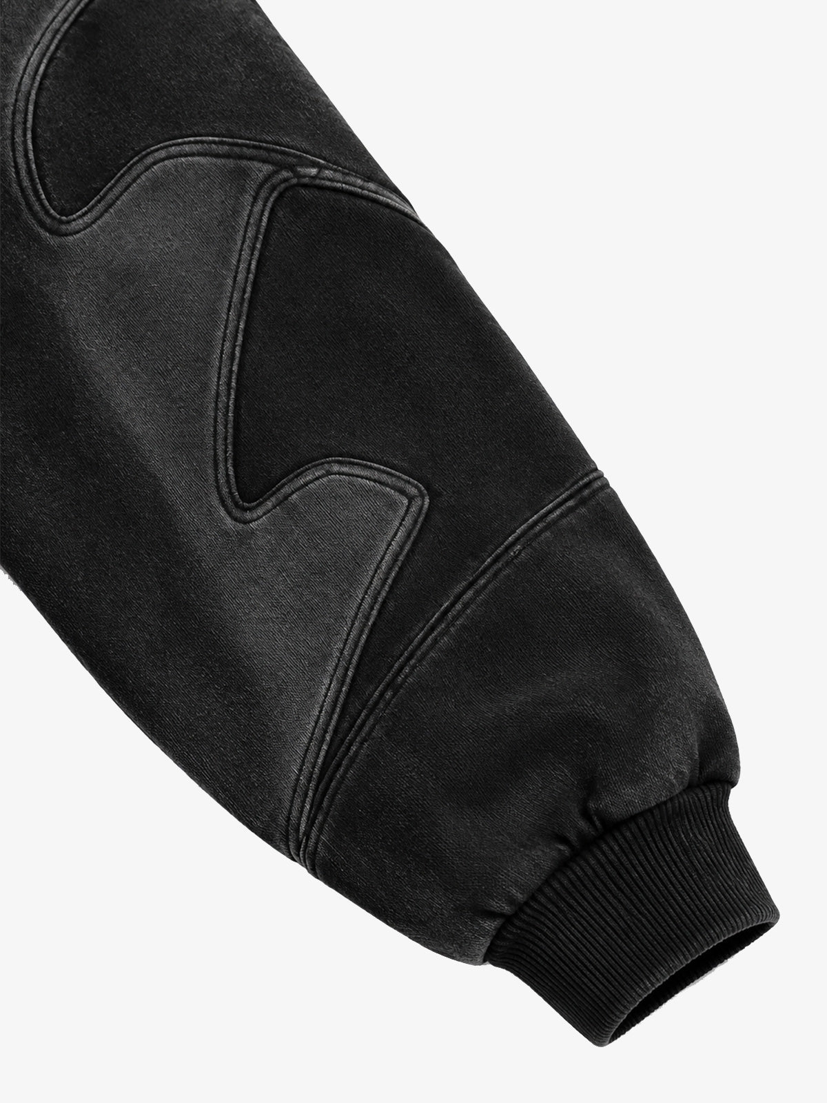 Washed Panel Detail Boxy Hoodie & Wide-Leg Sweatpants Set