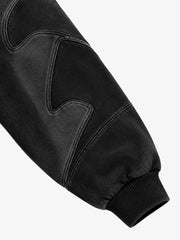 Washed Panel Detail Boxy Hoodie & Wide-Leg Sweatpants Set