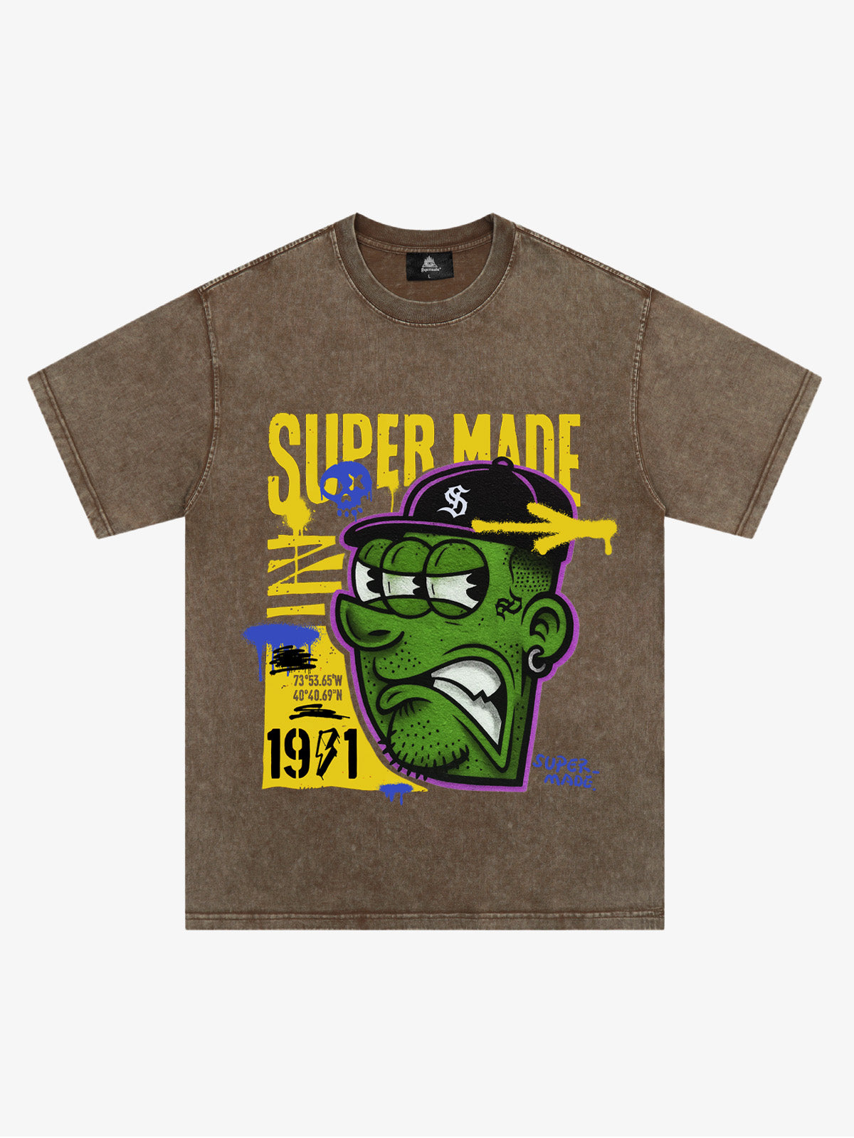 Bold Monster Design Graphic T-Shirt 