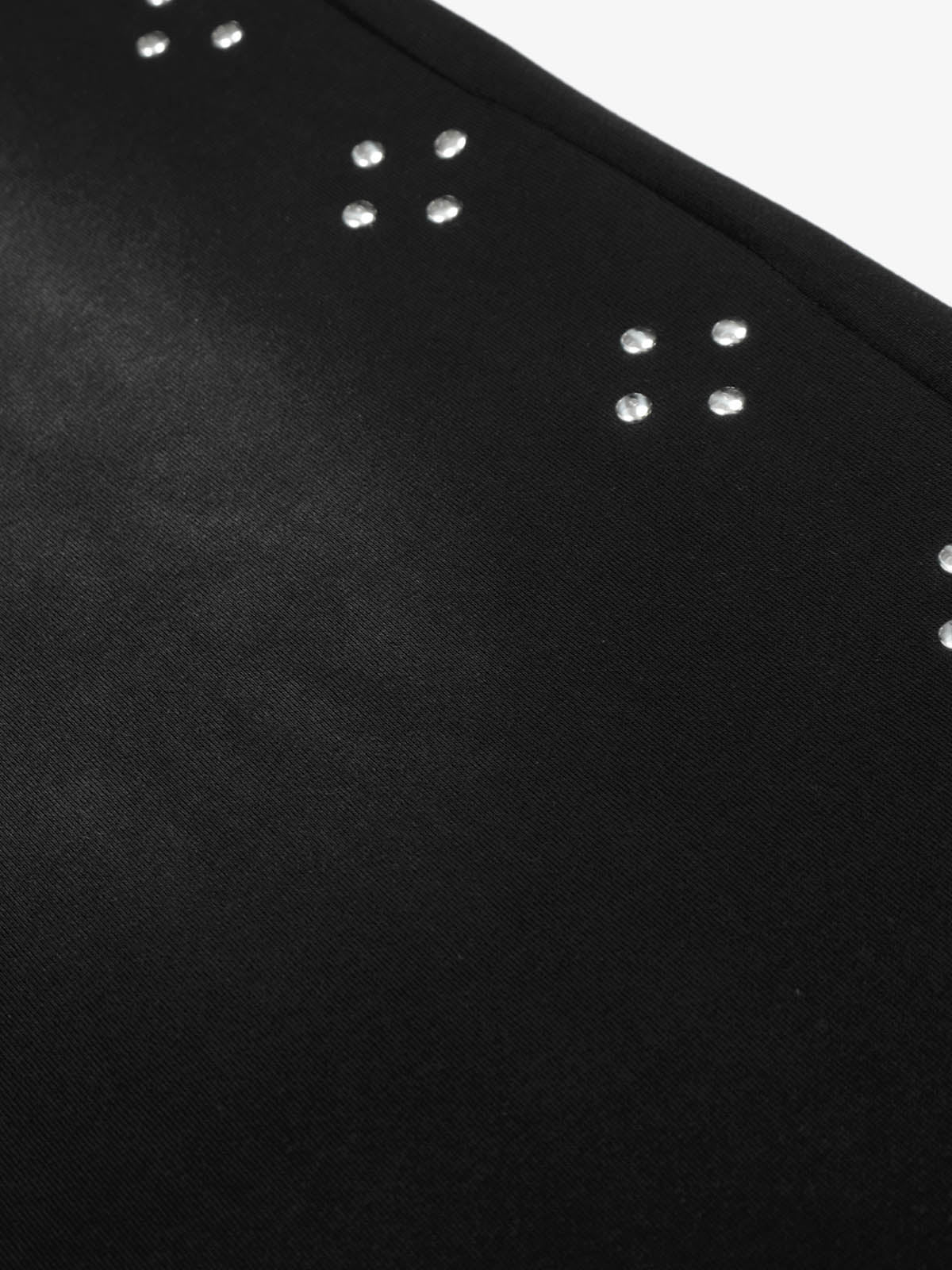 Distressed Studded Detail Baggy Sweatpants