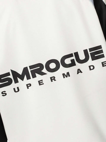 Graphic Mesh Long Sleeve Jersey Tee