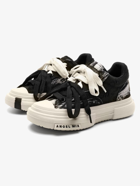 Stylish Chunky Sneakers with Dual Shoelaces for Everyday Wear 