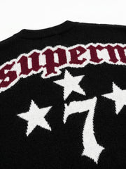 Scorpion Star Graphic Knit Sweater