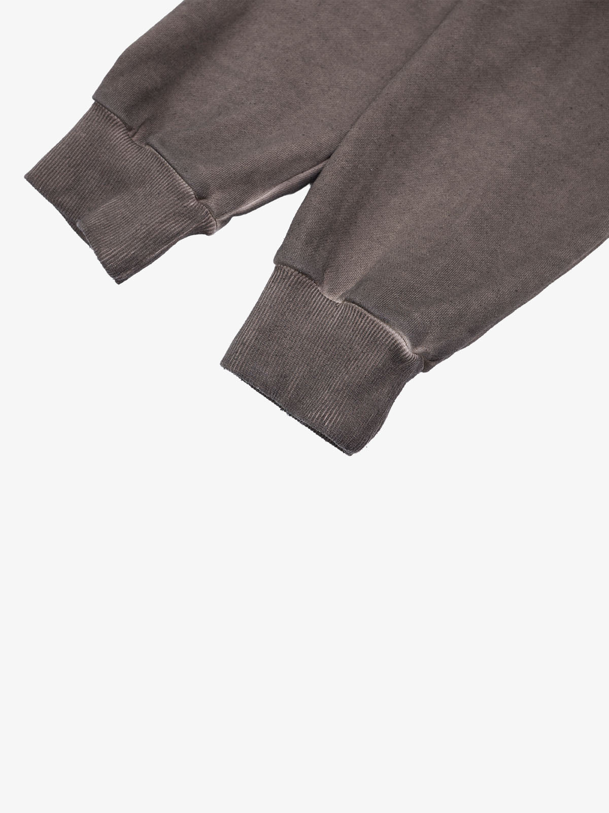 Deconstructed Distressed Raw-Edge Long Sleeve Tee; Coffee / M, Coffee / L, Coffee / XL
