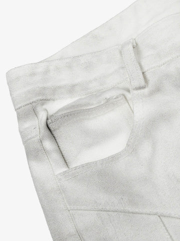 Inkjet Graphic Cutout Ring-Strap Jeans