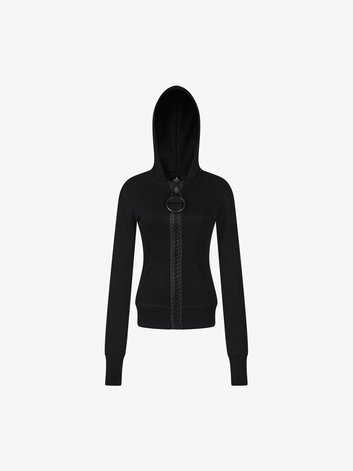 Big Zip Silm Zip-Up Hoodie