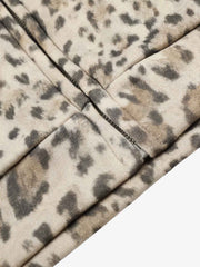 Leopard Graphic Stand-Collar Zip Jacket