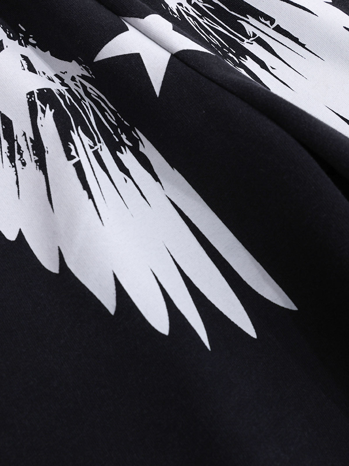 Wing Star Graphic Draped Jazz Pants