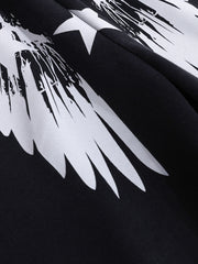 Wing Star Graphic Draped Jazz Pants
