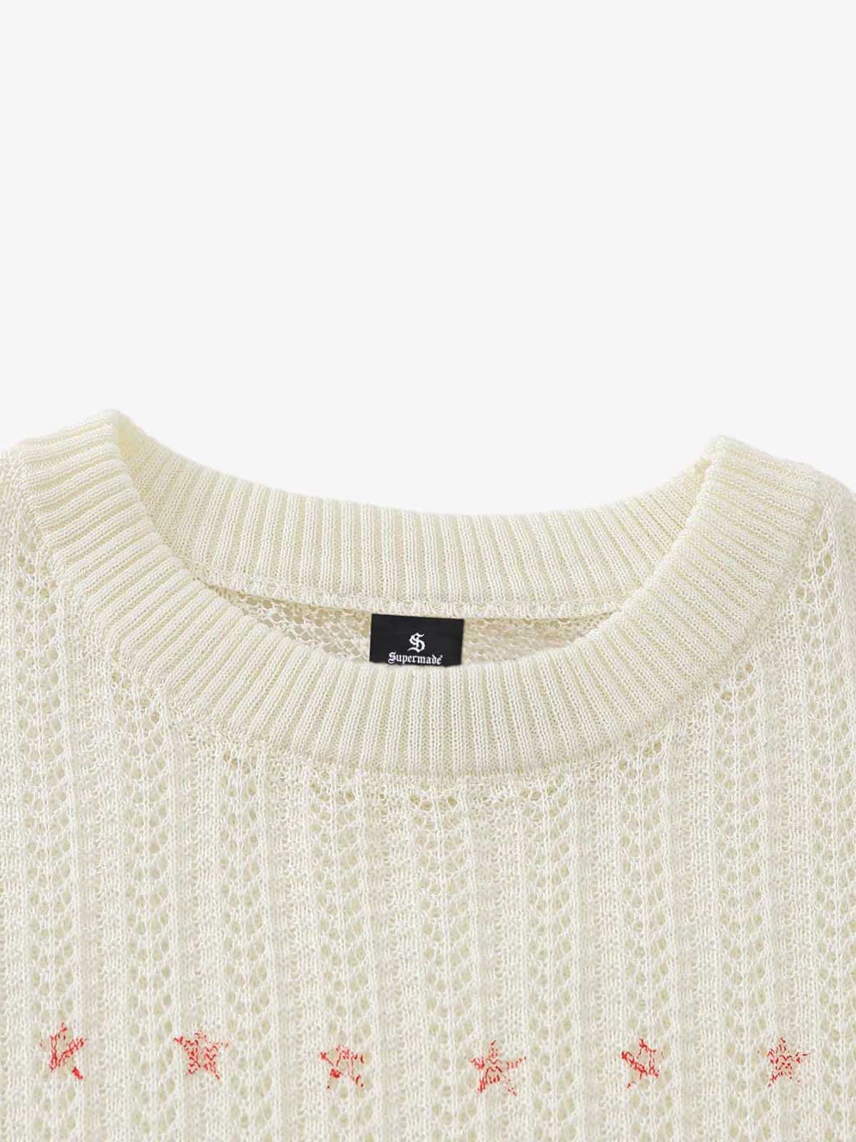 Stylish Knit Sweater with Bold Number Design for Casual Wear 