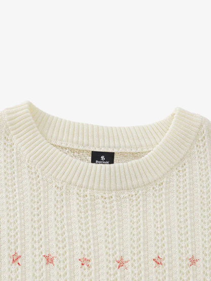 Stylish Knit Sweater with Bold Number Design for Casual Wear 
