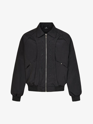 Deconstructed Patchwork Bomber Jacket