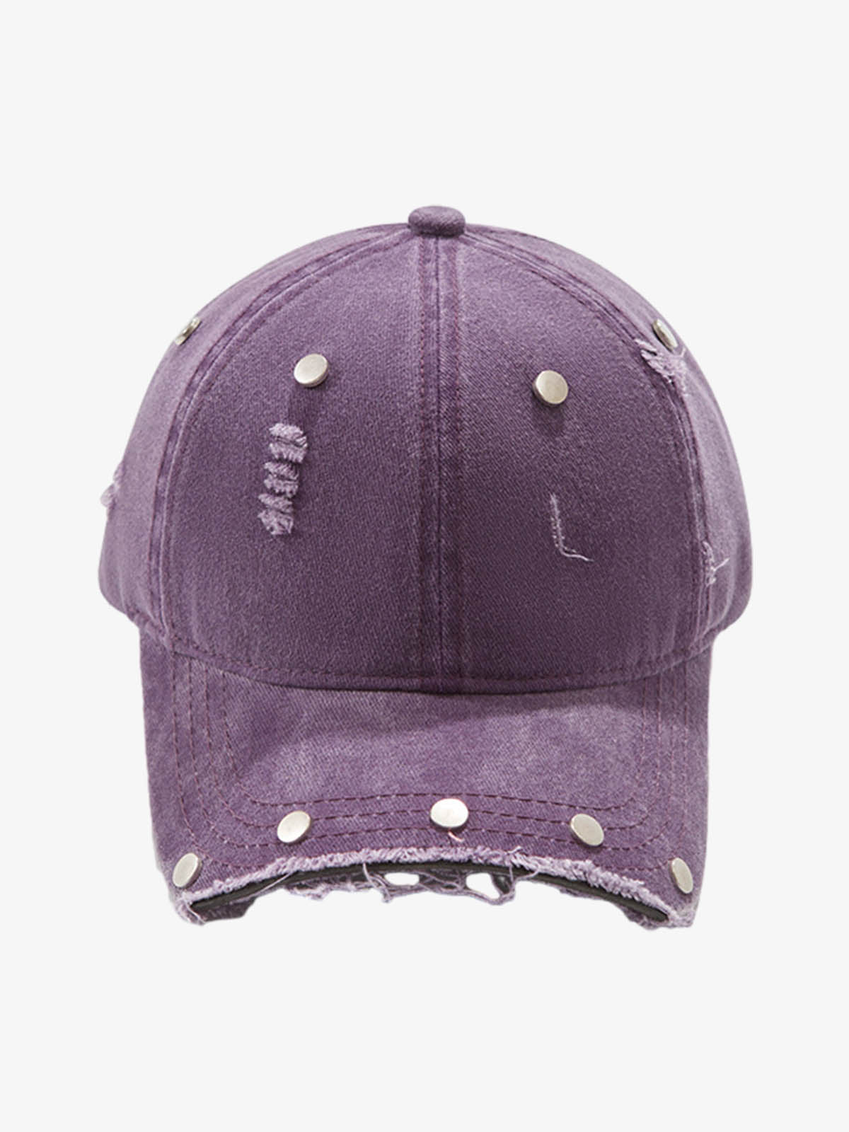 Distressed Rivet Detail Cap