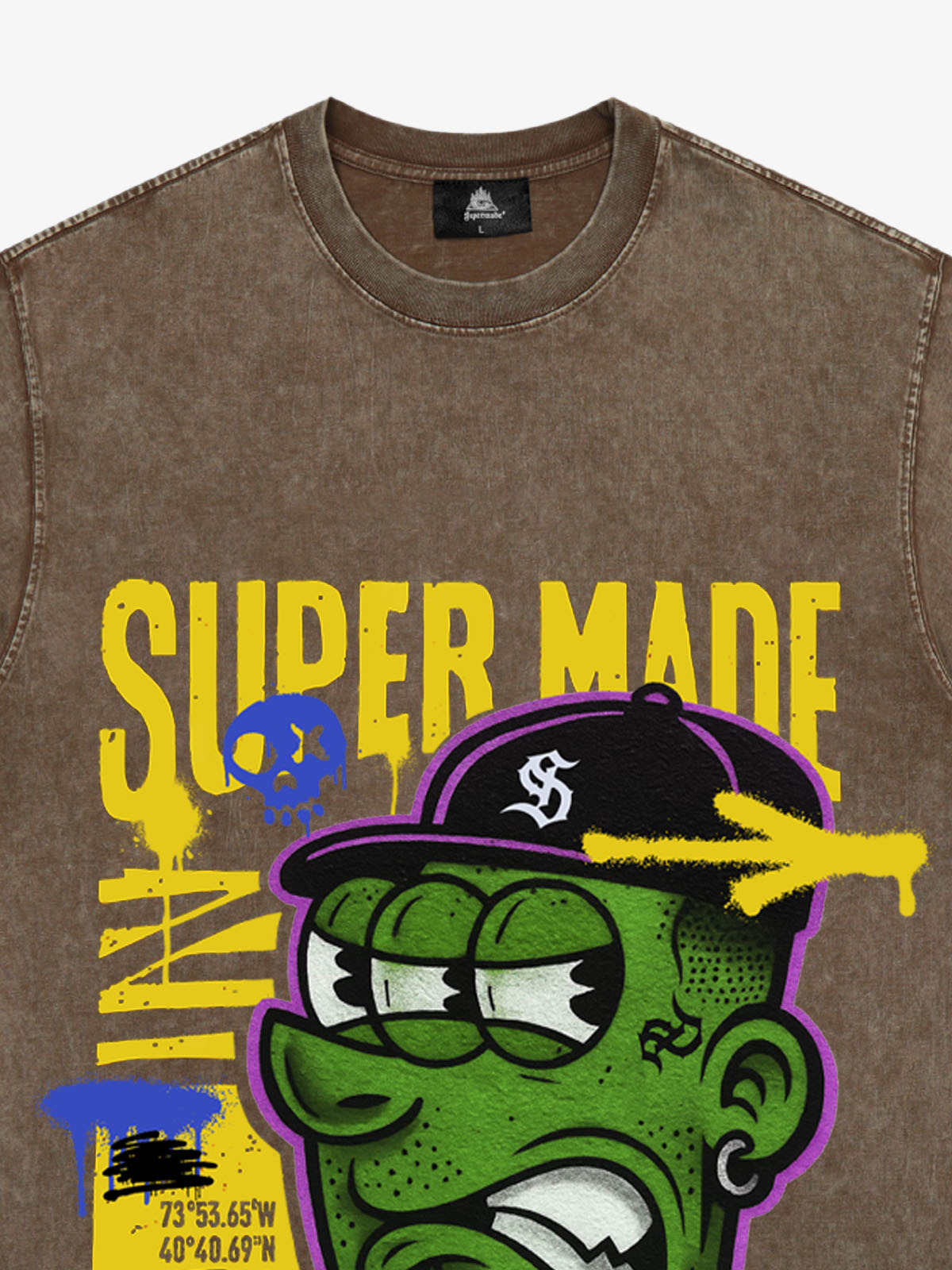 Bold Monster Design Graphic T-Shirt 