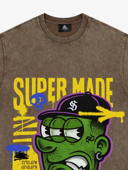 Bold Monster Design Graphic T-Shirt 