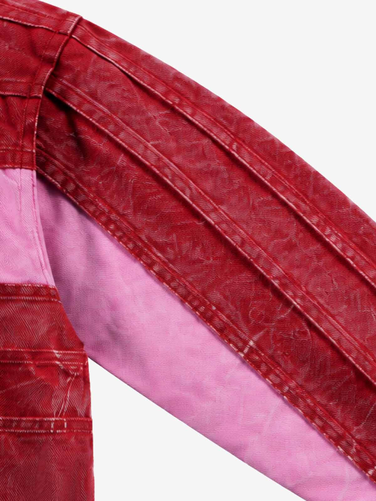 Cross-Seam Buckle Cropped Utility Jacket