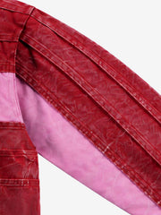 Cross-Seam Buckle Cropped Utility Jacket