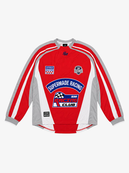 Racing Graphic Color Block Long Sleeve Tee