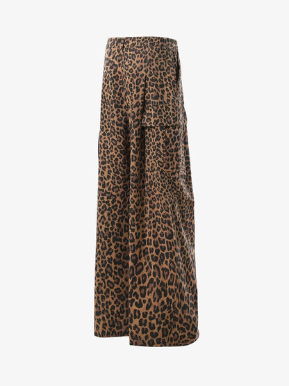 High-Waisted Wide-Leg Cargo Pants with Unique Pocket Design 