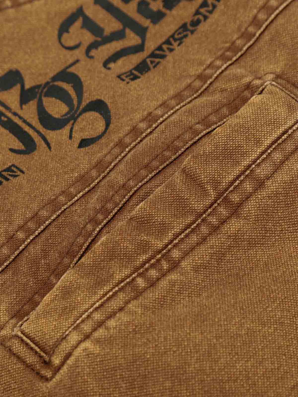 Fireman Clasp Washed Denim Knight Crest Jacket