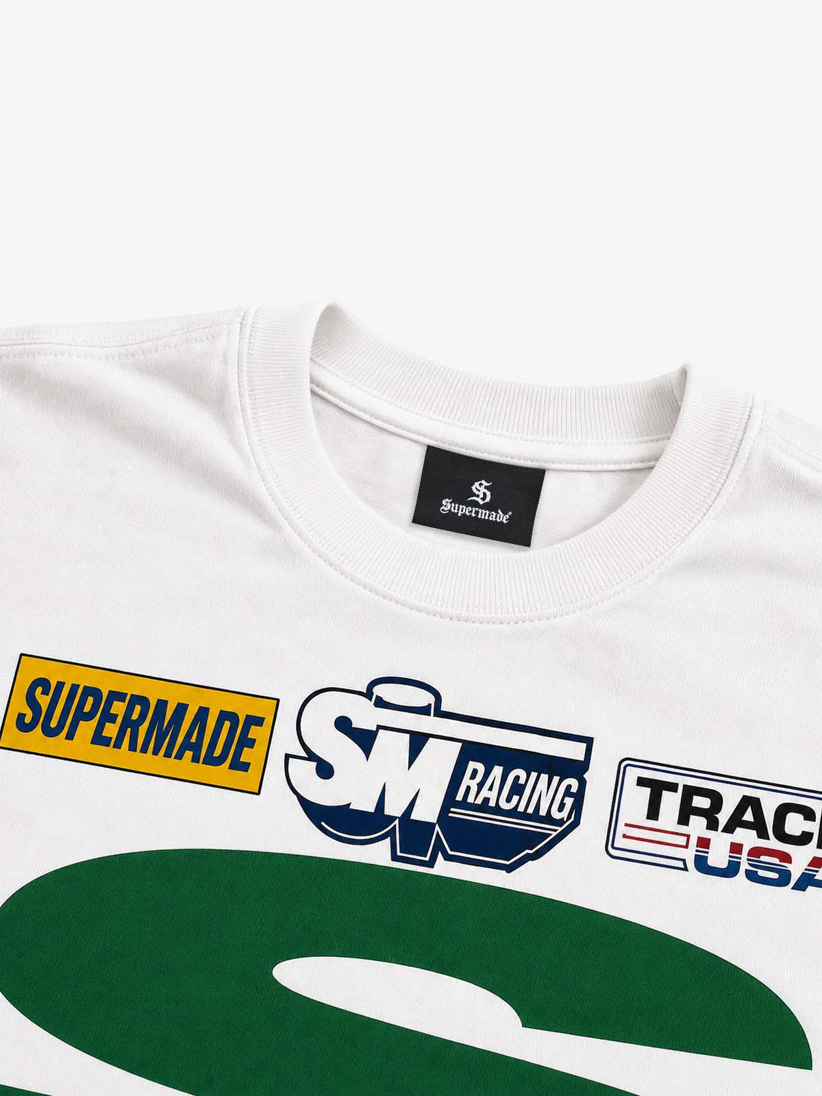 Racing Graphic Cropped Long Sleeve Tee