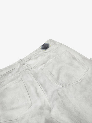 Inkjet Graphic Cutout Ring-Strap Jeans