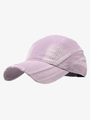 Washed Distressed Panel Baseball Cap 