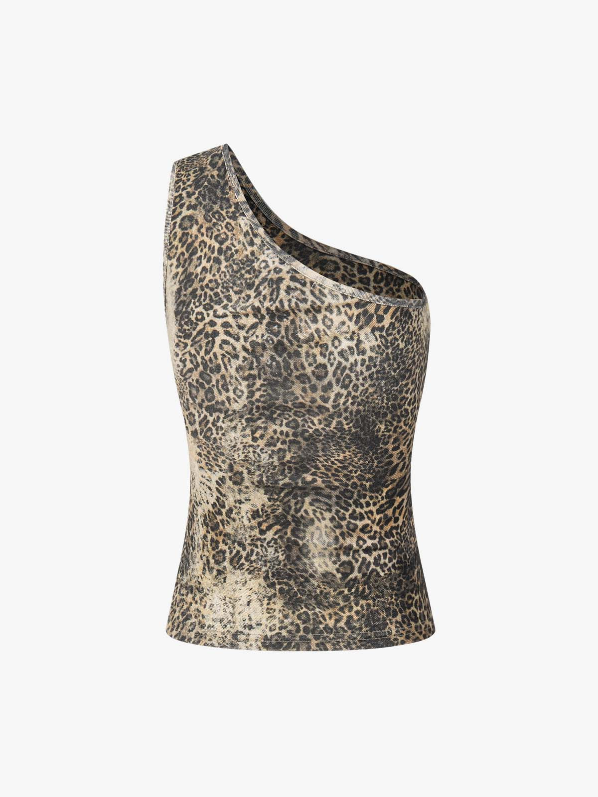 Camouflage-Print Strass-Off-Shoulder-Cami-Top