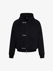 Metal Button Boxy Fit Bomber Jacket
