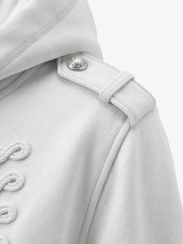 Veste militaire à fermeture éclair tressée